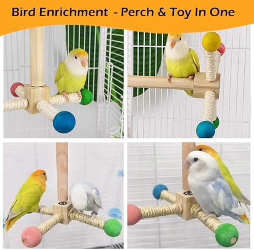 Bird Stand Perch Toy — bottom and base construction detail