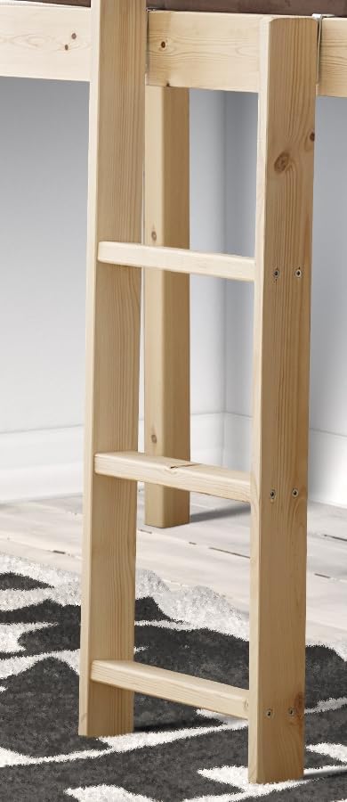 STRICTLY BEDS&BUNKS Pine, Solid Pine Natural Hook Over Replacement Ladder with Hooks