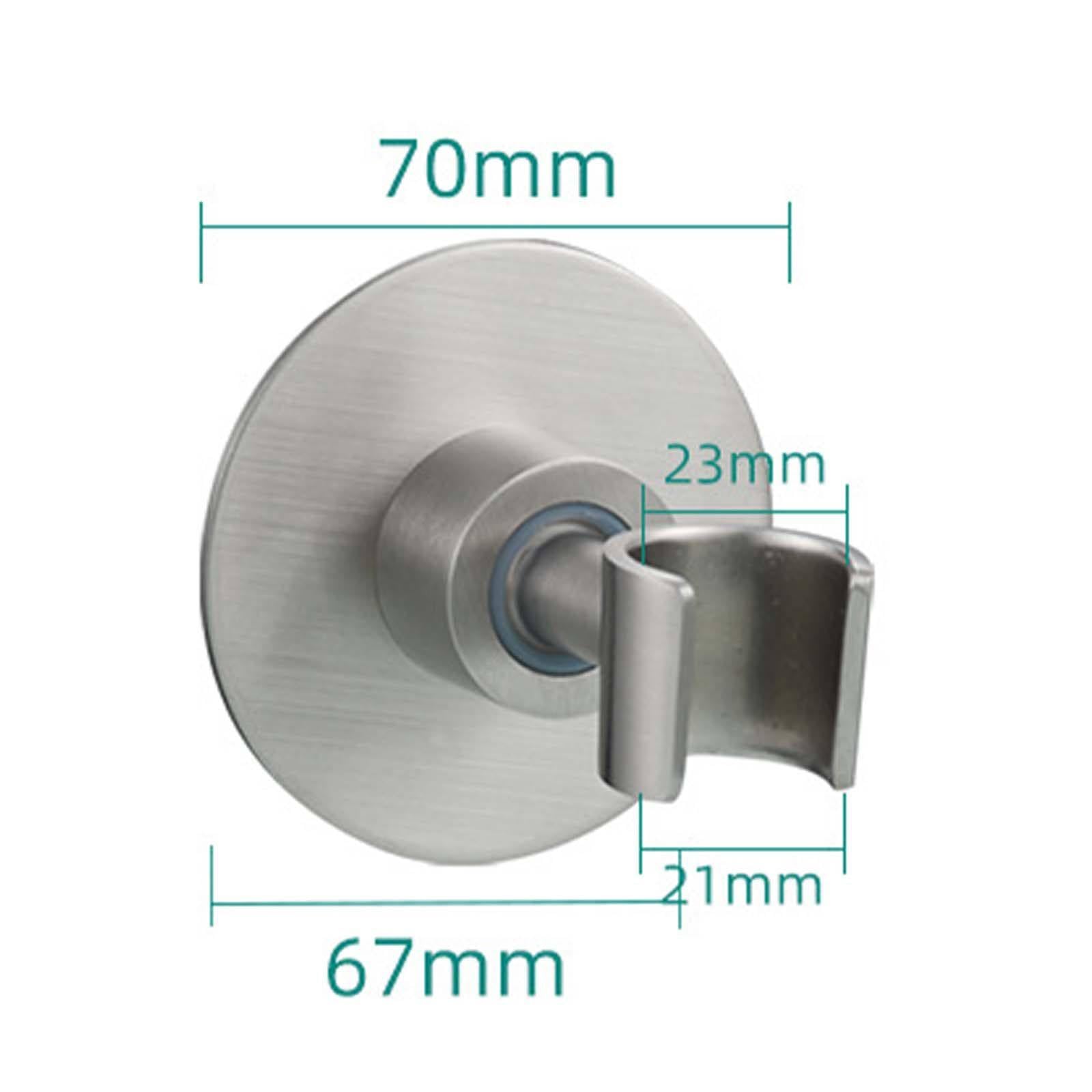 Soporte Ducha Pared Viscoso Soporte Alcachofa Ducha Adhesión Súper Fuerte Soporte Ducha Rotación Universal Soporte de Ducha Viene Cepillado Soporte para Ducha Acero Inoxidable
