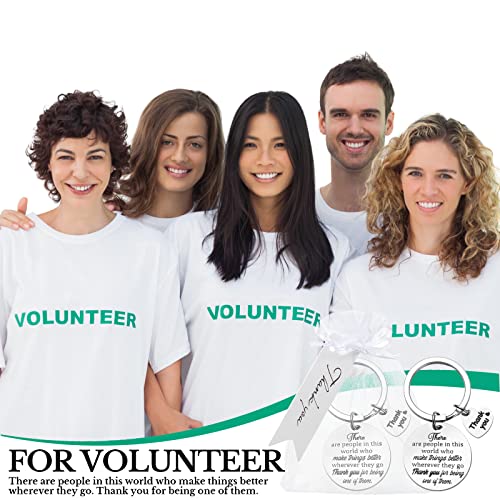 Pelopy 36 Sets Employee Appreciation Gifts Include Inspirational Keychain Thank You Cards White Organza Bags Thank You Gifts For Women Men Coworkers Teacher Going Away Leaving Gift #TOP4