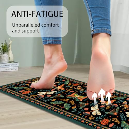 50% Off Butterfly Anti-Fatigue Kitchen Mats, Non-Slip & Washable