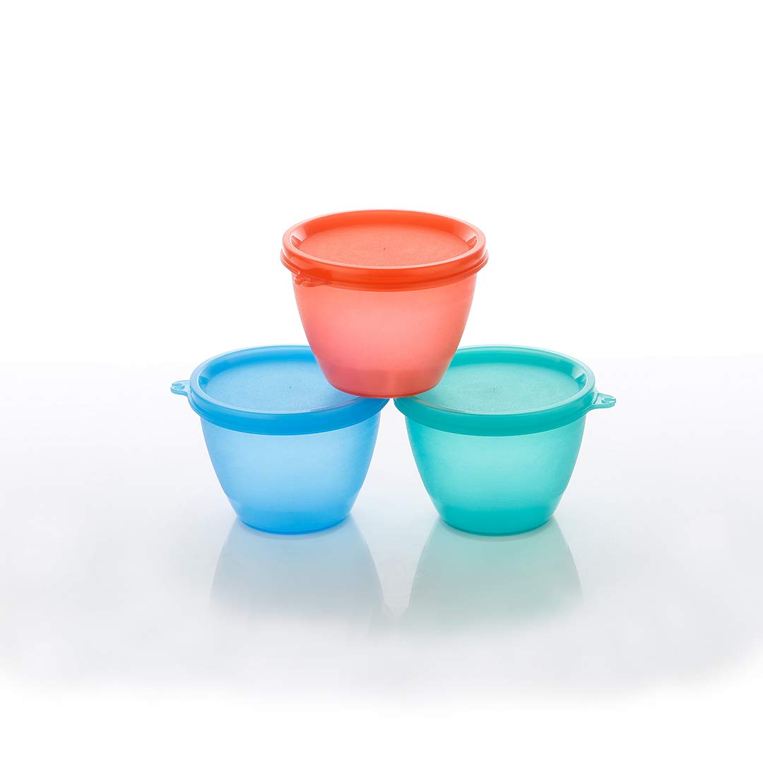 Gkart Kitchen High Grade container - 500 ml Plastic Grocery Container, Fridge Container, Utility Box, Tea Coffee & Sugar Container, Spice Container, Milk Container (Pack of 3, Blue, Red, Green)