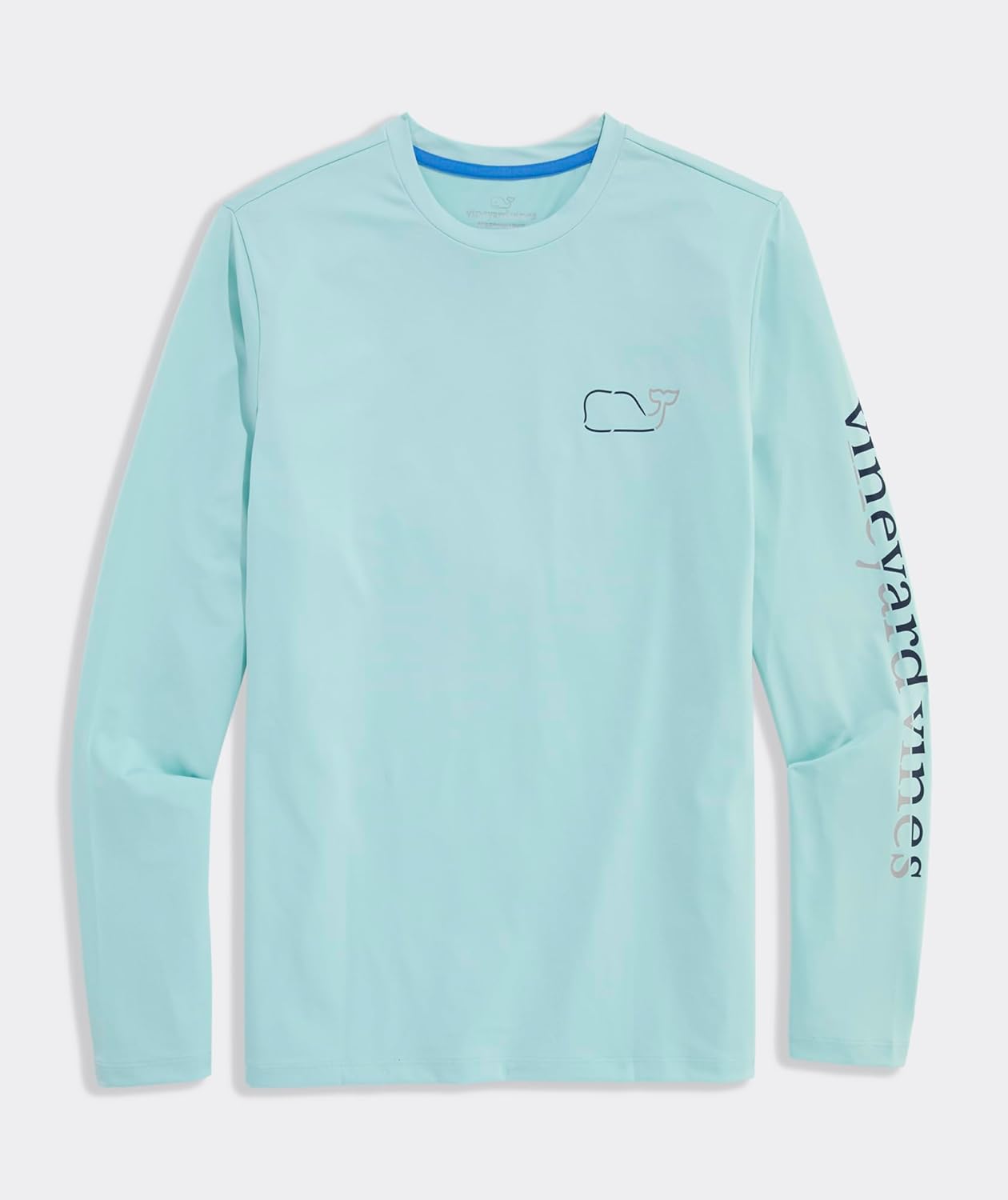 Vineyard Vines Men's OTG Whale Outline Long-Sleeve Harbor Performance Tee