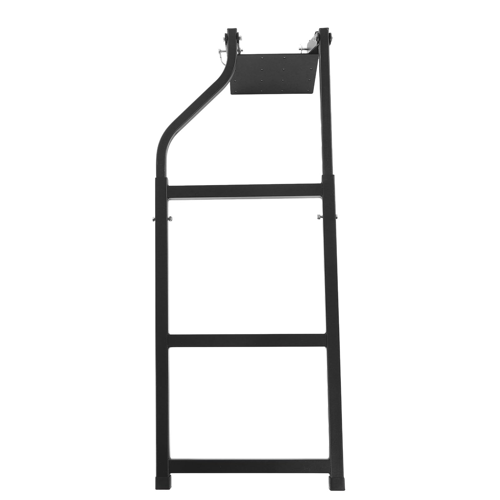 Échelle de Hayon de Camion Pliable Universelle en Fer pour la Plupart des Camionnettes, échelle de Hayon Réglable avec Vis Hexagonales en Acier Inoxydable, capacité de 300 LB,
