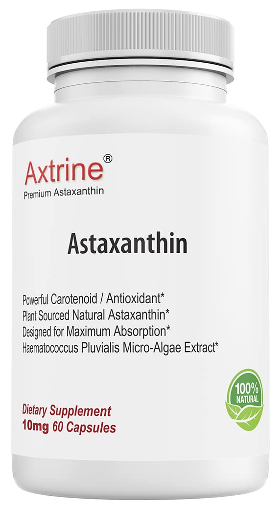 Axtrine Astaxanthin 10 Mg Derived From Non Gmo Haematococcus Pluvialis ...
