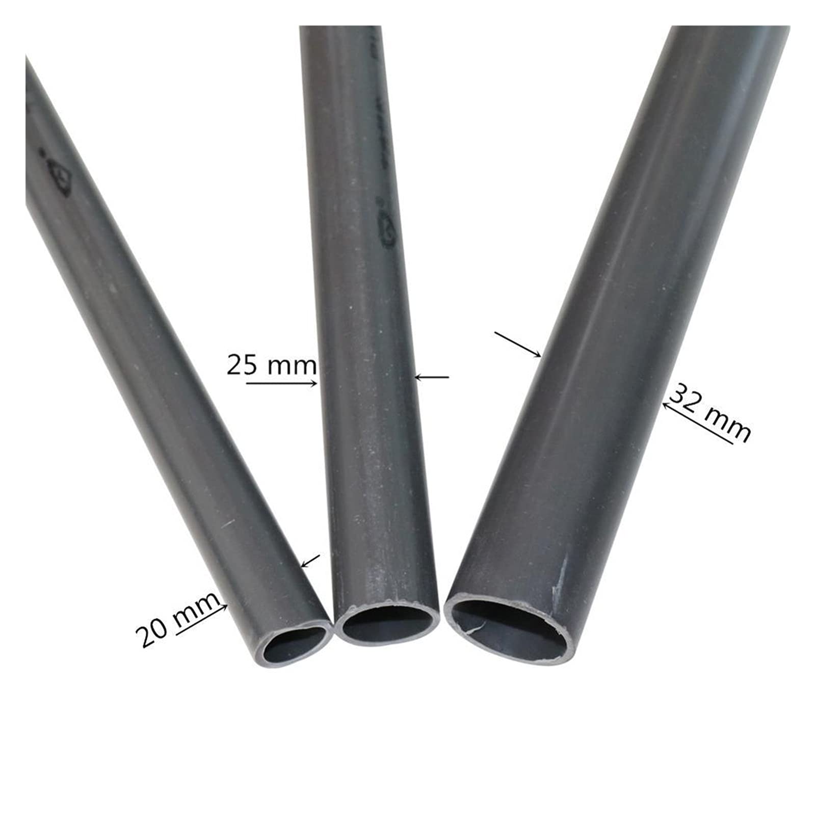 Adaptador de Conector de Manguera 48-50 cm de Riego de Jardín 20 Mm 25 Mm 32 Mm Tubería Deua Recta de Pvc Tanque Deua Tubería de Suminideua para Acuario Montaje de Mde Bricolaje/Azul/Diámetro Exterior