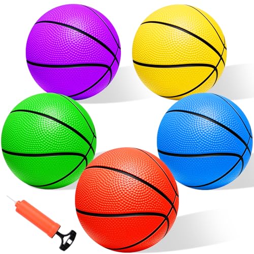 Iyoyo Mini Basketball Set - 5 Pack 6" Small Balls