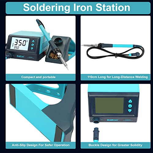 Muibe Soldering Iron Station,Digital Soldering Station With Precise Heat Control (356°F To 896°F), Temperature Calibration, Soldering Station Kit For Home Appliance And Diy Repairs #TOP4