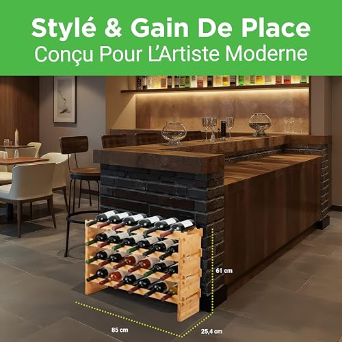 Casier à bouteilles magnum NutriChef range bouteille vin modulaire