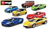 A partir de 3 años Bburago Maisto Francia Bburago Maisto france-43101-voiture Street Fire Puertas ouvrantes-véhicule Miniature-échelle 1/32-modèle, 43101, Aleatorio