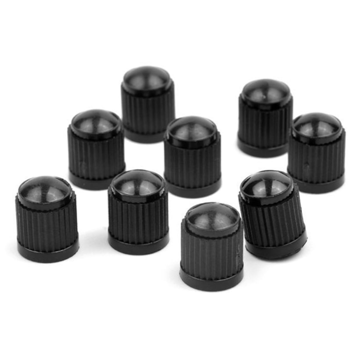 SUPVOX 60pcs Bike Tire Caps Aluminum Dust Caps for and Valves Easy Installati