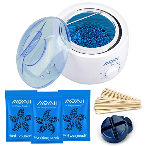 Home Waxing Warmer Kit, AVAII Hair Removal Brazilian Bikini Hard Wax Target for Eyebrows Lip