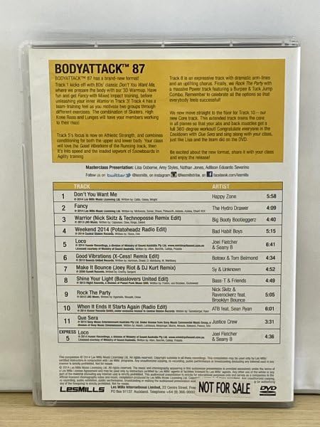 Amazon.co.jp: ◇レスミルズ ボディアタック 87 教習用 DVD+CD+コリオ