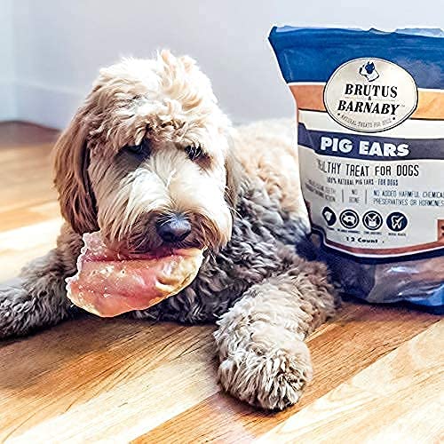 Brutus & Barnaby 25 Pig Ears, 12 Bully Sticks, Sweet Potato Treats (14Oz) - With No Added Colorings, Chemicals Or Hormones #TOP6