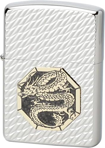 Encendedor Zippo Oil Flint Armor Dragón Metal Octágono