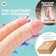Doppel Dildo mit Saugnapf – Realistischer Dildo für Frauen & Männer – Sexspielzeug aus Silikon – Zwei Penisse mit Adern & Eichel – Dildo schwarz – Anal & Vaginal – 21,5 cm – Dildo Saugnapf – Sextoy