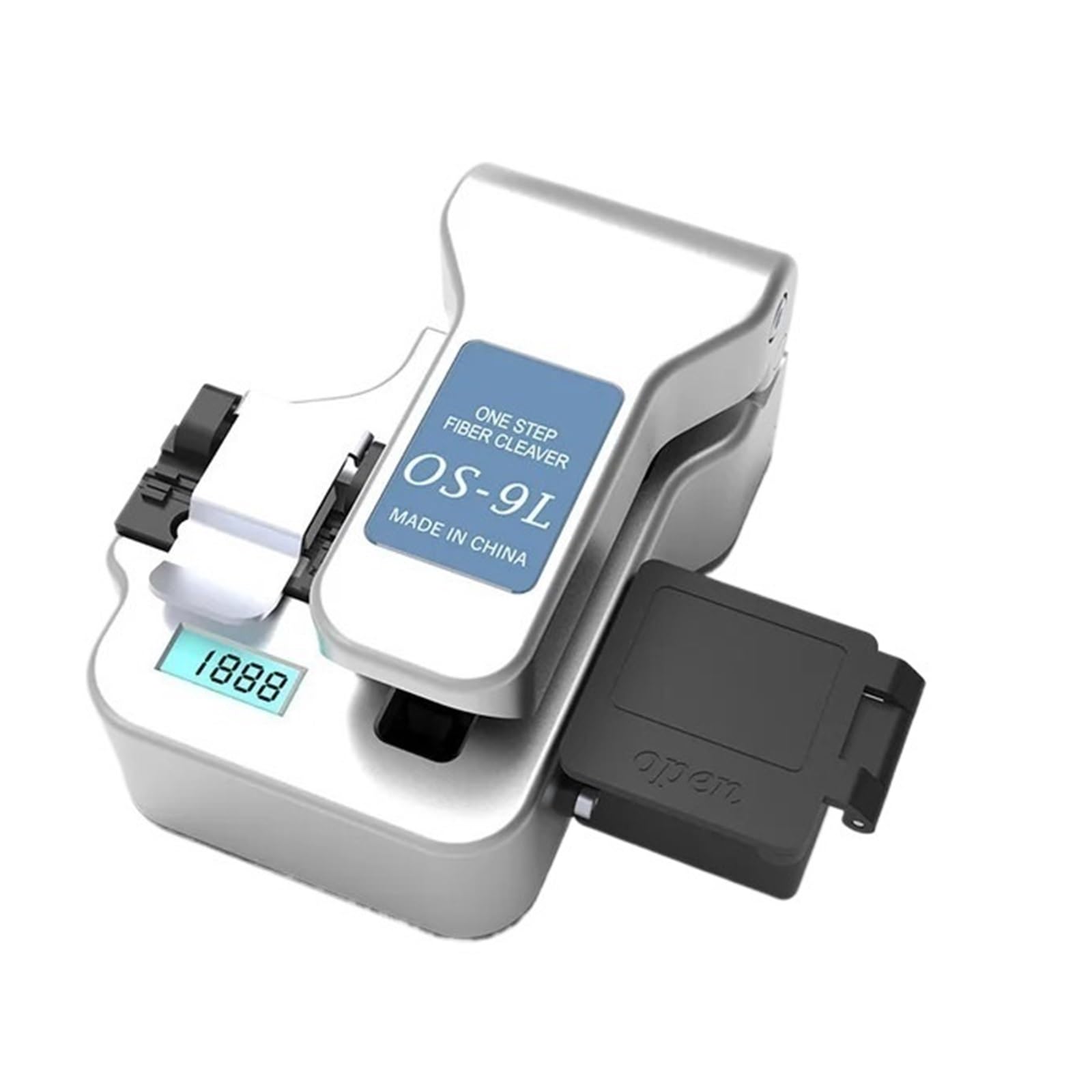 Optical Fiber Cleaver, OS- 9L Optical Fiber Cleaver one Step Cutting Cleavers Digital Counter 50000 Times Cleaves Automatic(Roze)
