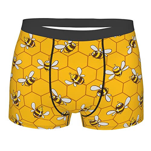 Ahdyr Abeille nid d'abeille Hommes Boxer Slips colorés LGBT sous-vêtements Troncs Doux Stretch Sport Boxer Slips Fitness pour Hommes garçons