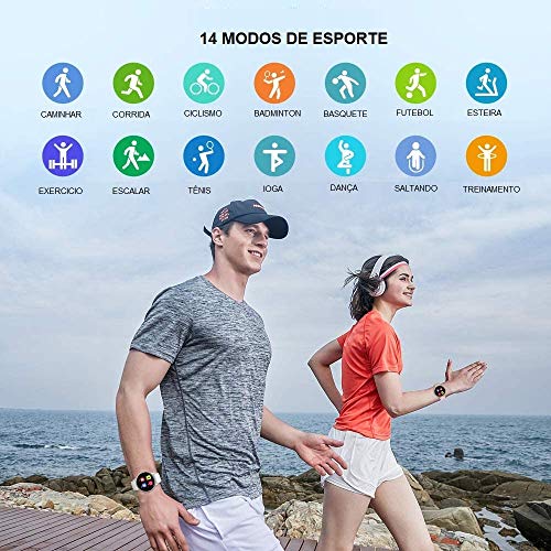 Smartwatch Umidigi Uwatch 2S - Rose Gold (Rosa) - Versão Português, Monitor de frequência cardíaca,