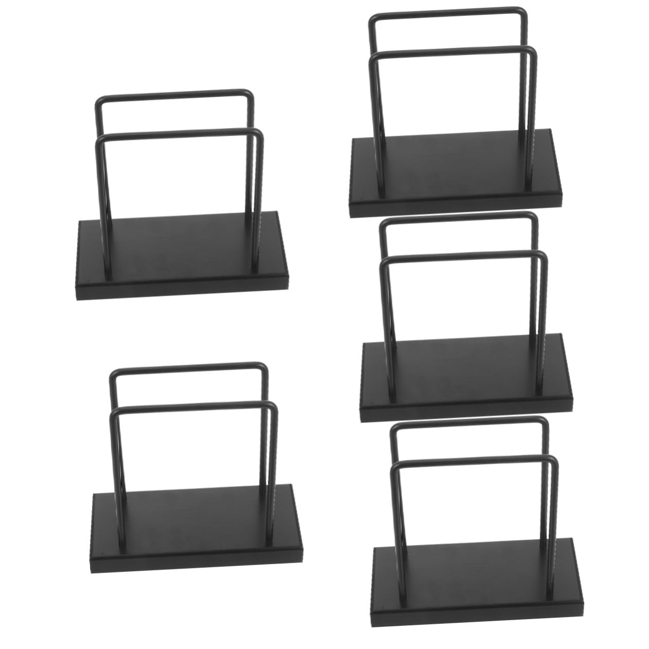 Cabilock 5 Servilleteros De Madera Y Hierro Dispensador De Servilletas Independiente Decorativos De Mesa Para Fiestas Y Restaurantes.