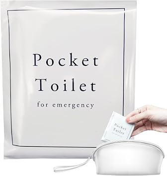 Pocket Toilet, Emergency Toilet, 10 Pieces, Female Disaster Prevention