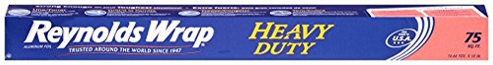 Reynolds Wrap Heavy Duty Aluminum Foil, 75 Square Feet, 4 Count (Pack of 1)