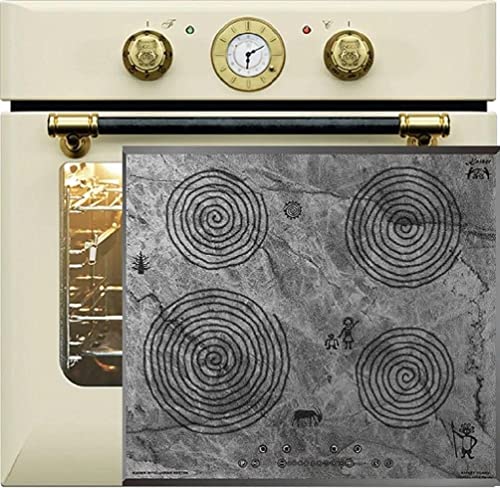 Kaiser Herdset Einbaubackofen EH 6432 ElfBE + KCT 6705 FI Ära, Elektro, Autark,10 Funktionen+60cm,Höhlenmalereimotiv,4 Kochzonen, PowerBooster, Induktionsfeld,Autark,Herd