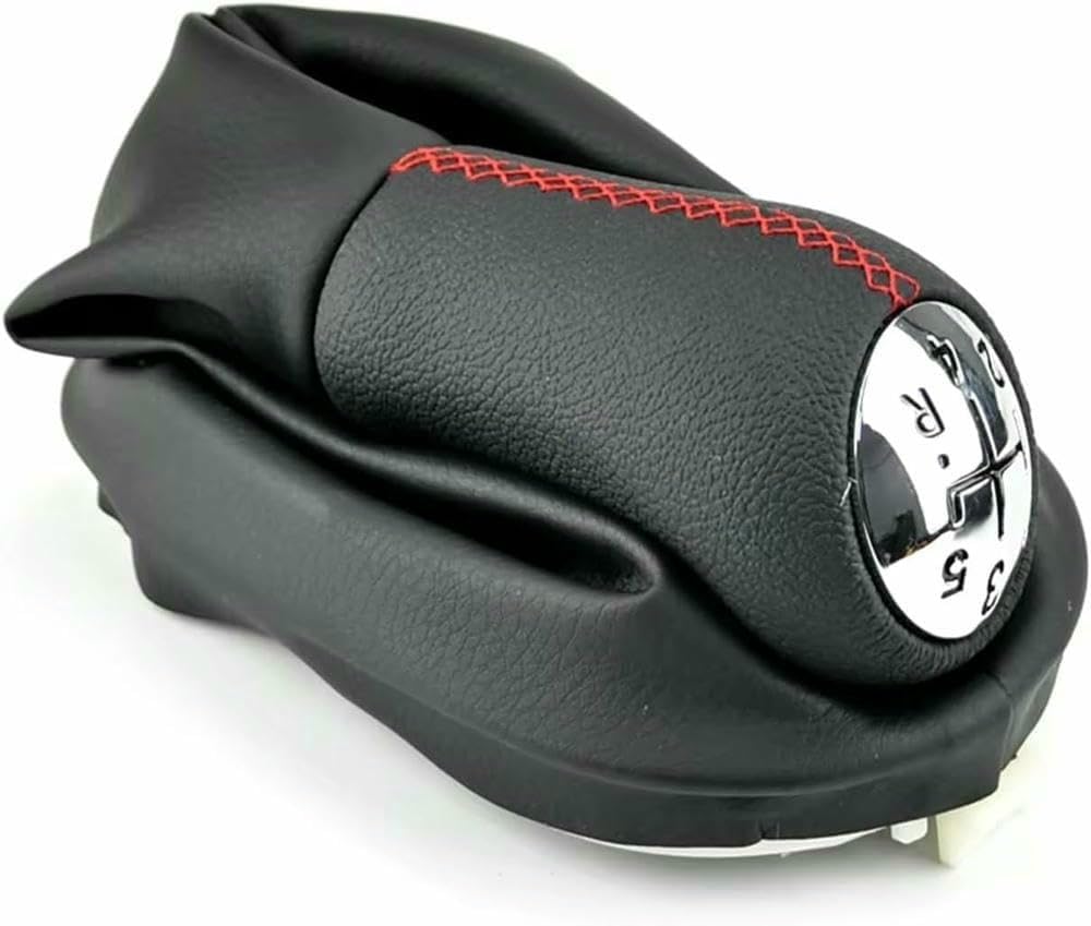 GZNBB Car Manual Gear Shift Knob Boot Cover Gaiter Lever Shifter Handle Stick, for Scenic II 2003-2006 for Clio III 2005-2009