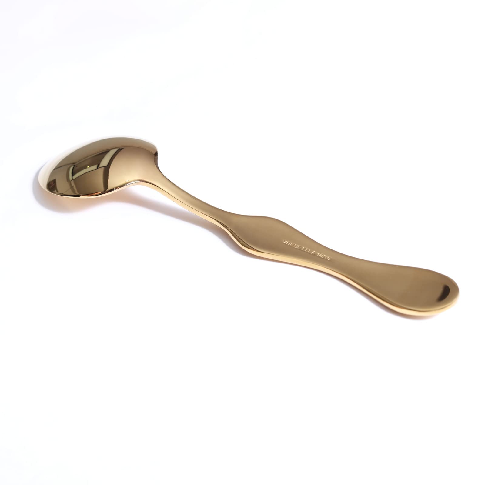 Premium Smiley Face Stainless Steel Dinner Spoon - Perfect for Soup, Coffee and Tea Delights (1 golden smiling spoon)