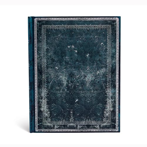 Paperblanks | Midnight Steel | Old Leather Collection | Hardcover | Ultra | Lined | Elastic Band Closure | 144 Pg | 120 GSM (Old Leather Classics)