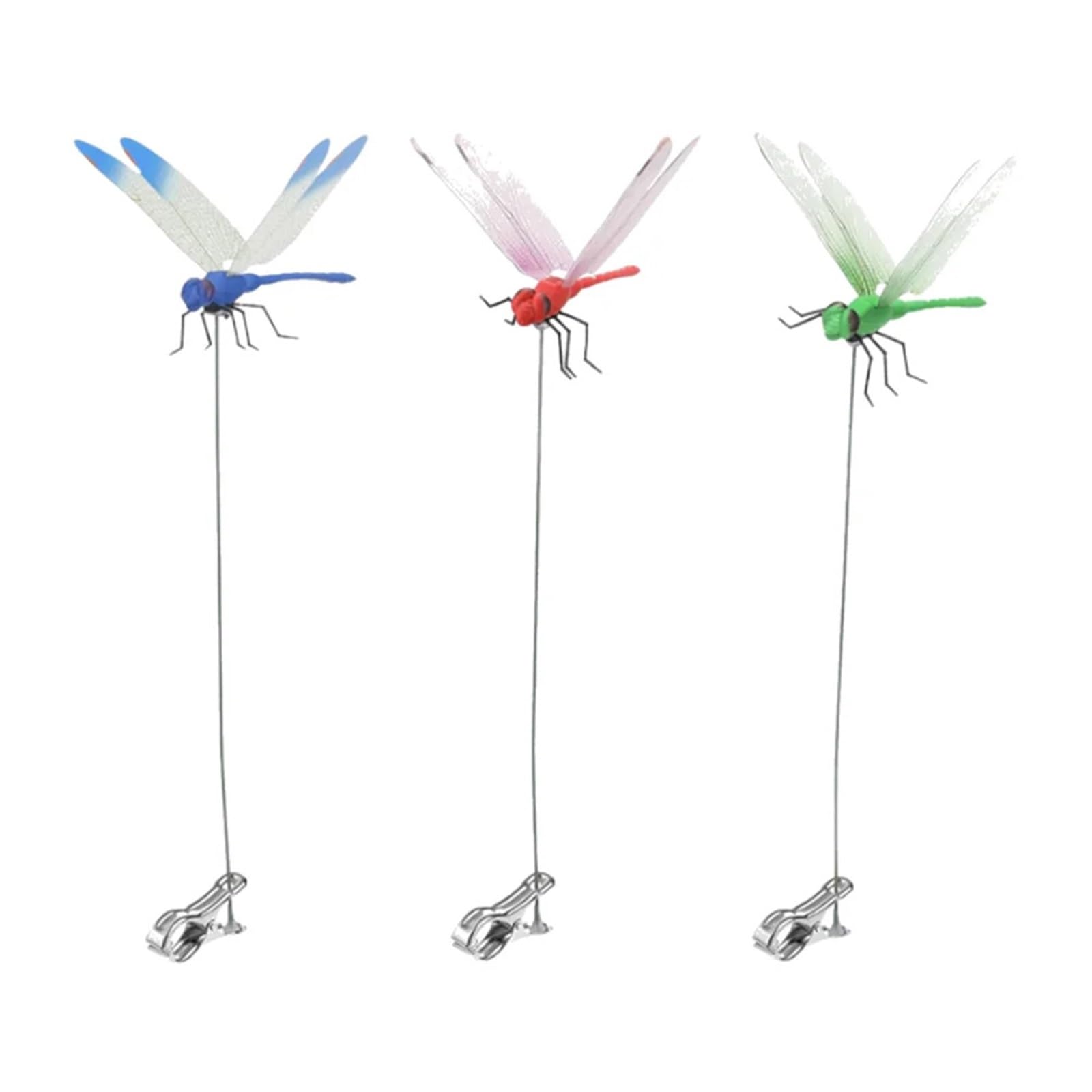 Realistic Dragonfly Hat Clips - Stylish Outdoor Garden Decor for Nature Lovers(Multicolor 3Pcs)