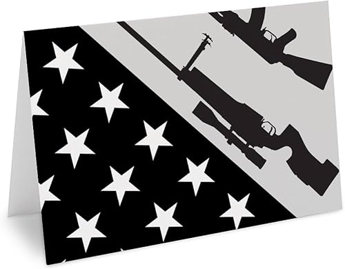 Miniatura 3 de Tarjeta de felicitación de armas de la bandera de Estados Unidos, tarjetas de sobre en blanco, tarjetas de felicitación de cumpleaños únicas