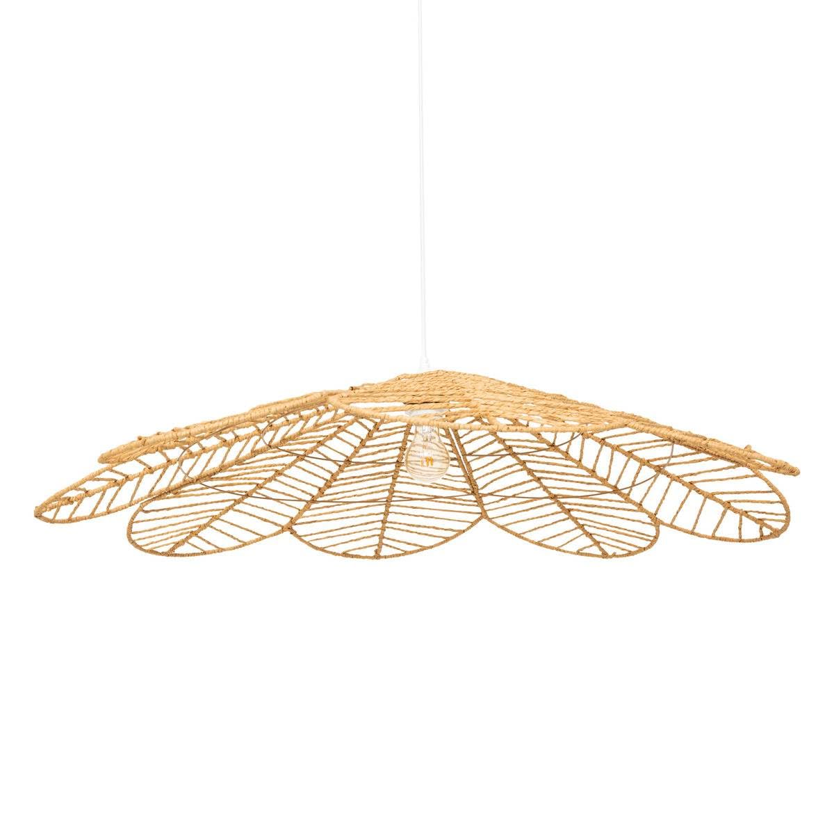 Atmosphera - Suspension Folk - Abat-​jour en Papier D98cm - Ampoule Non Incluse E27 40W - Luminaire pour Salon, Bureau, Chambre, Cuisine