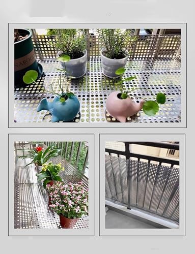 Genişletilmiş metal örgü, dayanıklı: Esnek delikli panel, balkon dekorasyonu, pencere güvenliği, düşme koruması ve güvenlik çitleri, ev ve kavanoz için ideal - Görsel 3