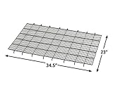 Midwest Homes for Pets FG36B Bodengitter für Hundebox, erhöht, passend zu Modellen 1336TD, 1536, 1536DD, 436, 436DD, 1936, 1936DD, 1636/1636DD (gebogener Schubriegel), schwarz