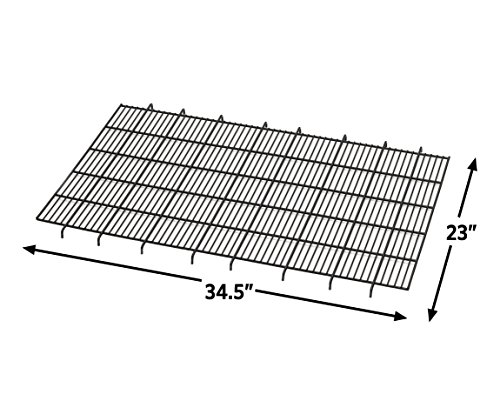 Midwest Homes for Pets FG36B Bodengitter für Hundebox, erhöht, passend zu Modellen 1336TD, 1536, 1536DD, 436, 436DD, 1936, 1936DD, 1636/1636DD (gebogener Schubriegel), schwarz