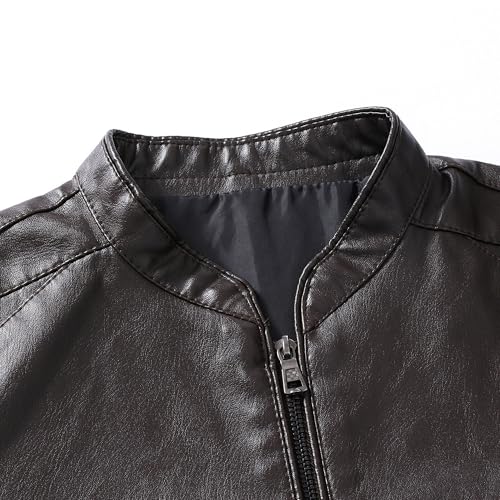 Chaqueta de cuero bomber para hombre talla 3X-Large miniatura 3