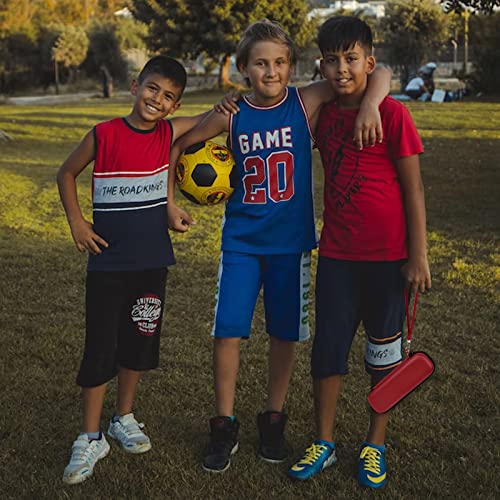 Case Compatible With Pumteck Electric Ball Pump,Smart Air Pump Portable Fast Ball Inflation Storage Bag For Gputek/For Bompow, Hand Pump Organizer For Basketball Accessories - Red (Box Only) #TOP6