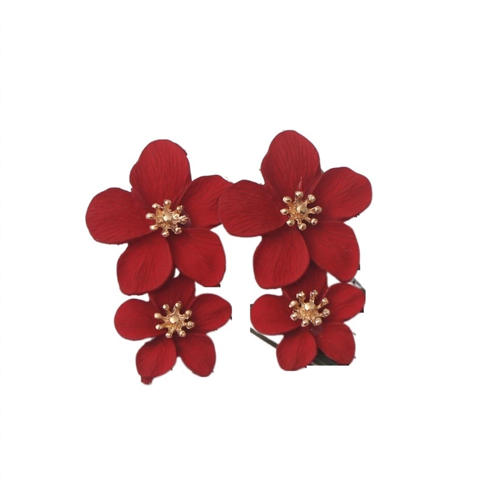 Boucles d'oreilles double couche légères : finis les bijoux lourds avec ce style fleur tendance