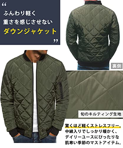 [エアバイ] 中綿ジャケット ジャンパー 軽量 防風 保温 防寒