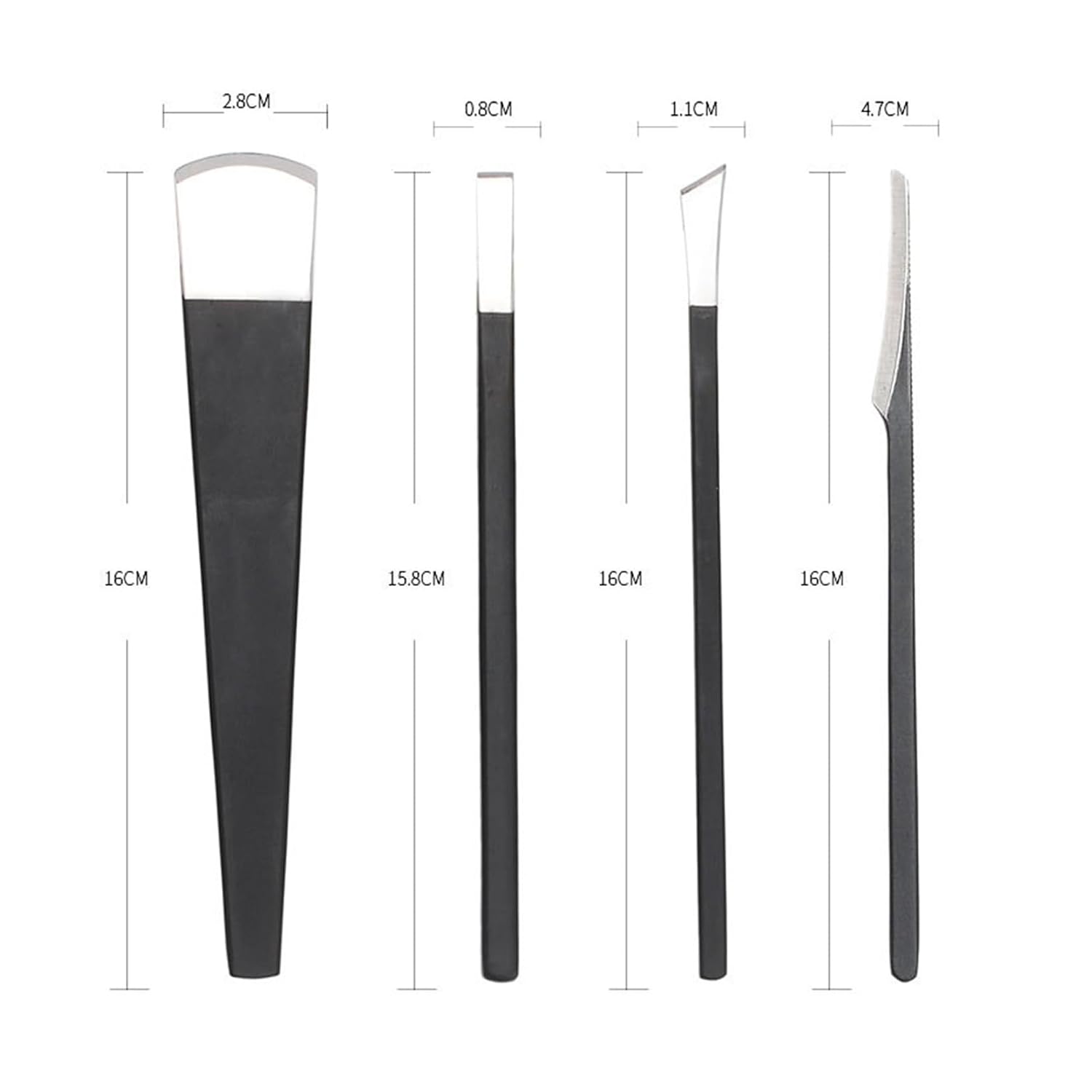 Pedicure Knife Set Ingrown Toenail Knife Kit, 4Pcs Pedicure File Rasp Foot Callus Remover, Portable Foot Grooming Kit with Storage Bag, Professional Foot Repair Sharp Blade Kit for Nail Corn Callus