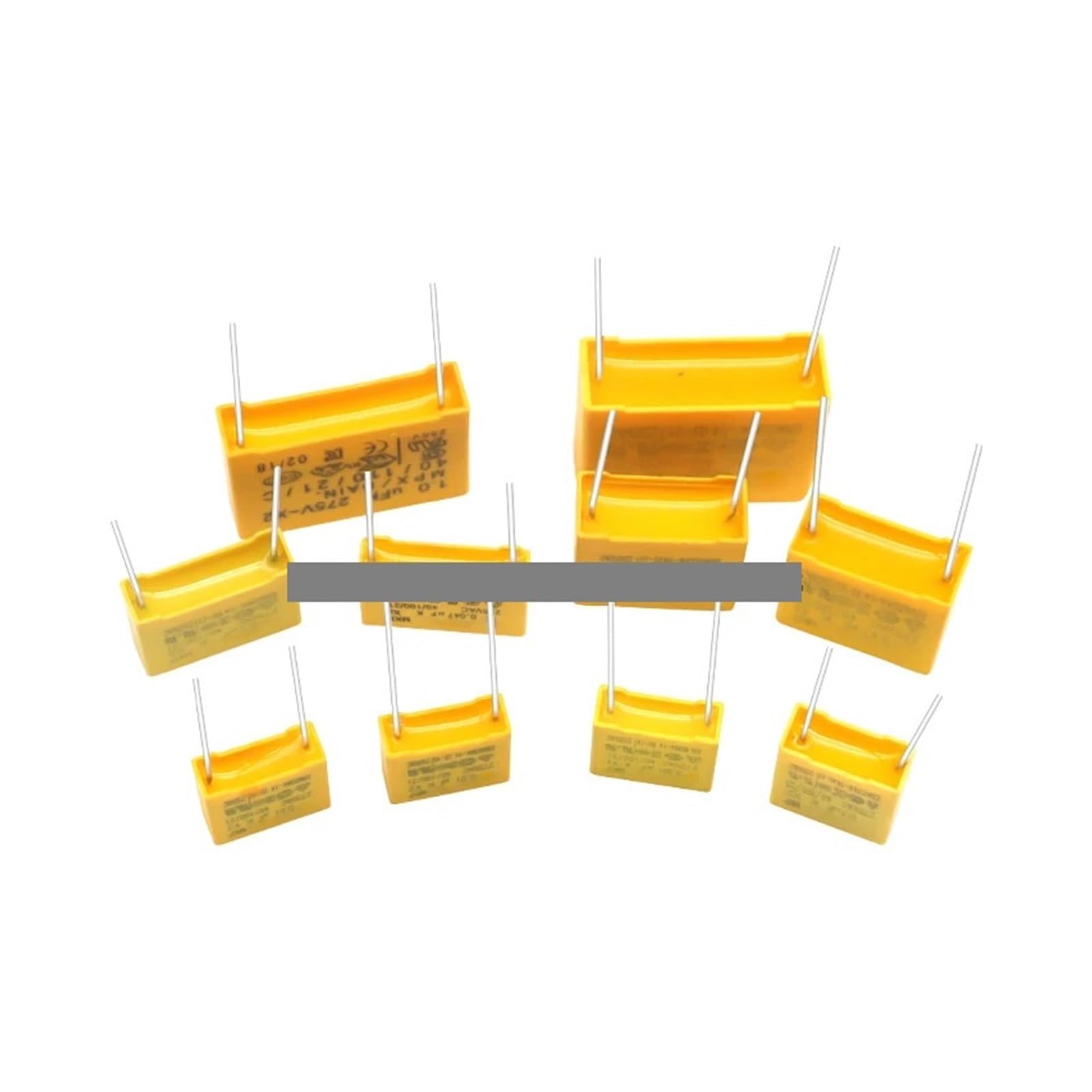 ICXLPMC 135pcs Polypropylene Film X2 Capacitor Assorted Kit 275VAC 14Values 102K - 105K 1NF - 1UF Sample Set