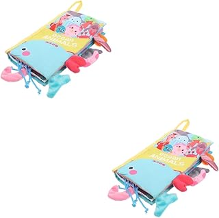 Toyvian 2 Peças Livro De Pano De Cauda Livro Infantil Brinquedos Para Bebês Brinquedos Infantis Kidcraft Playset Livros Infantis Livros De Bebê Tocar E Sentir Livros De Pano Livro Ocupado