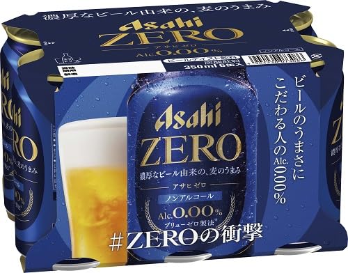 アサヒ Amazon.co.jp: Asahi Zero 11.8 fl oz (350 ml) x 6 Cans Pack : Food