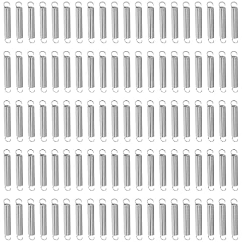 100PCS Extension Spring - Stainless Steel Extension Springs with Hook Ends - 1/4" x 1-1/2" - Ideal for Various Applications - Durable and Reliable Small Springs Cover