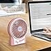 OPOLAR Portable Travel Mini Fan with 3-13 Hours Battery Life for Camping, Personal Battery Operated or USB Powered Handheld Fan, Internal Blue and Side Light, 3 Speeds, Quiet, Rechargeable