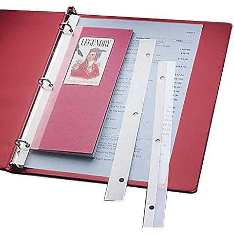 C-Line Self-Adhesive Attaching Strips, 3-Hole Punched, 11" x 1", Box of 200 (64713) Cover