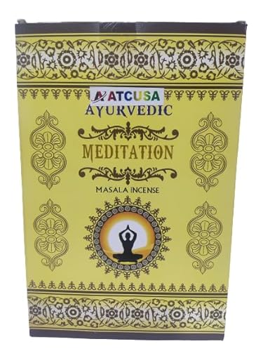 Incienso ayurvédico Masala prémium de 15 g, paquete de 12 | Aroma duradero para positividad | Puja puro orgánico enrollado a mano sin productos químicos | Terapia de aroma de templo Puja para iglesia,