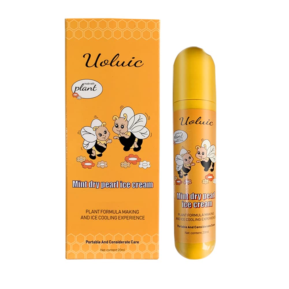 UOEWIUC Skin Care Gel, Helps Relieve Mosquito Bites & Dry Itchy Skin,Peppermint Skin Care Oil,No Skin Irritation & Fresh Smell,Large Ball Applicator Mode 0.68oz