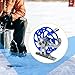 KQFCAZRE Ice Fishing Reel Full Metal Fly Tool Right Hand Aluminum Alloy 65 mm, Blue